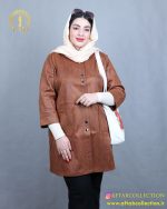مانتو سوییت پوست ماری سایزبزرگ نما نزدیک