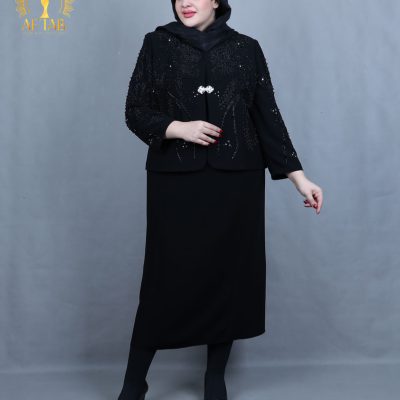 کت دامن نگین خوشه ای سایزبزرگ