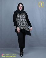 شومیز حریر آستین پلیسه سایزبزرگ