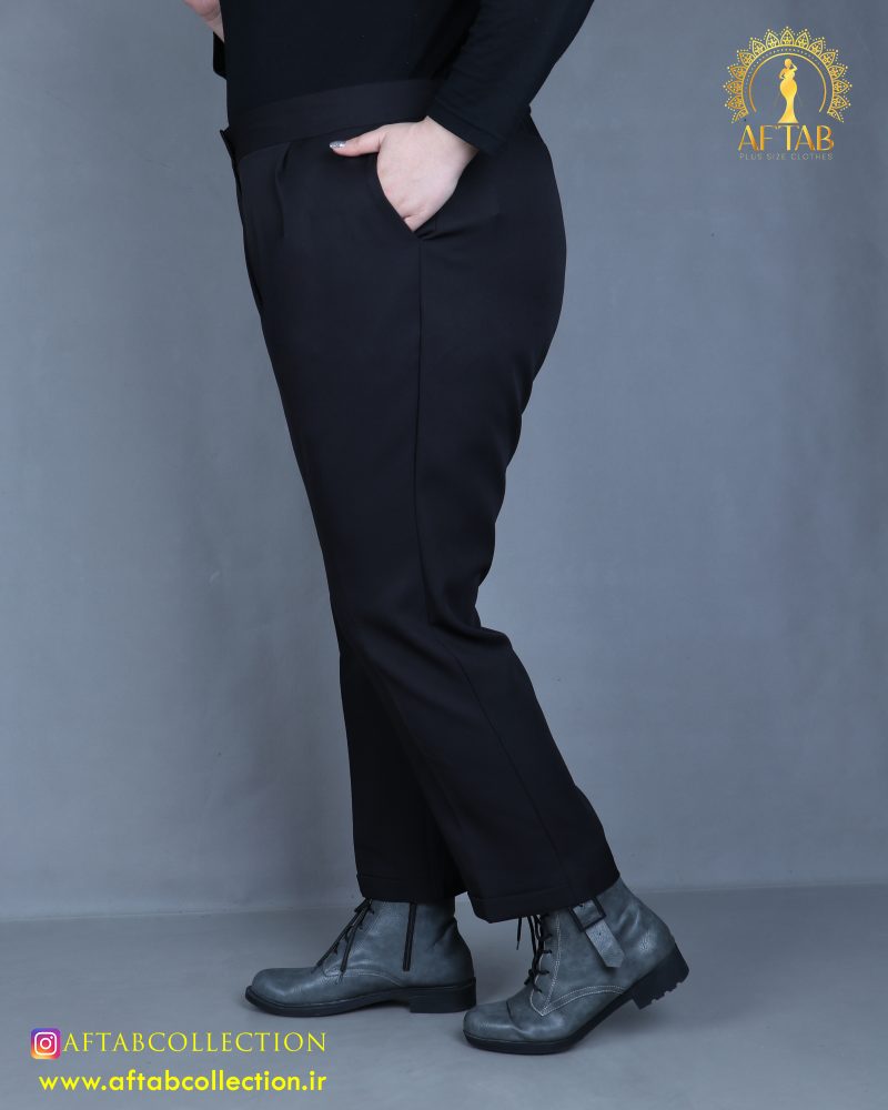 شلوار مازراتی دمپا پاکتی سایزبزرگ اداری
