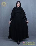پیراهن مجلسی وسط گیپور سایزبزرگ نما جلو