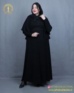 پیراهن مجلسی وسط گیپور سایزبزرگ نما دور