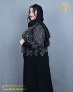 پیراهن مجلسی سنگدوزی سایزبزرگ نما بغل