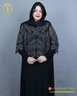 پیراهن مجلسی سنگدوزی سایزبزرگ نما نزدیک