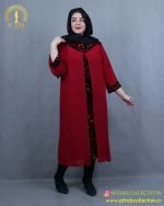 لباس مجلسی بلند خرجکار پولک مخملی سایزبزرگ راحت