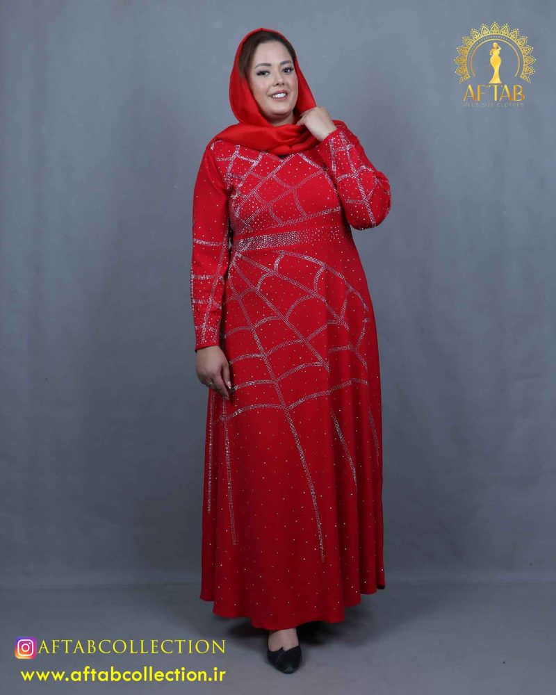 لباس مجلسی عنکبوتی سایزبزرگ
