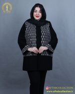 مانتو شانتون لمه خرجکار هندی سایزبزرگ طرح ستاره