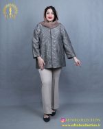 مانتو ژاکارد مغزی سایزبزرگ