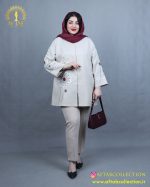 مانتو بیسکوییتی قاصدک سایزبزرگ راحت