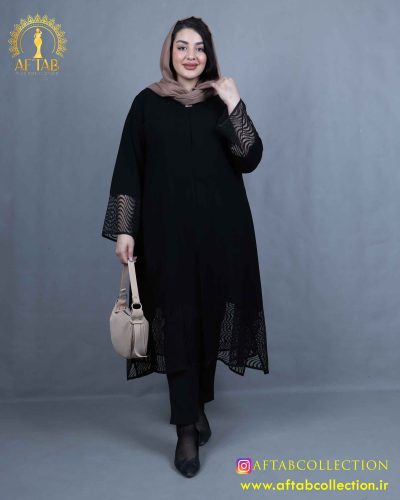 مانتو شانتون خرجکار یاخما سایزبزرگ