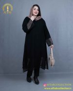 مانتو شانتون خرجکار یاخما سایزبزرگ خرجکار یاخما