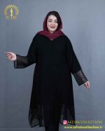 مانتو شانتون خرجکار یاخما سایزبزرگ راحت