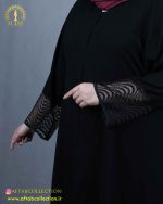 مانتو شانتون خرجکار یاخما سایزبزرگ آستین