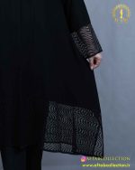 مانتو شانتون خرجکار یاخما سایزبزرگ کلوش