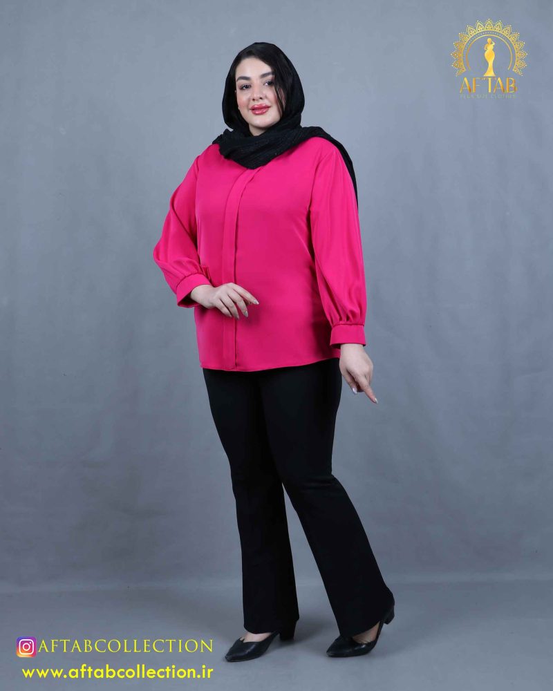 شومیز جلو سجاف سایزبزرگ نما بغل شومیز جلو سجاف سایزبزرگ نما بغل