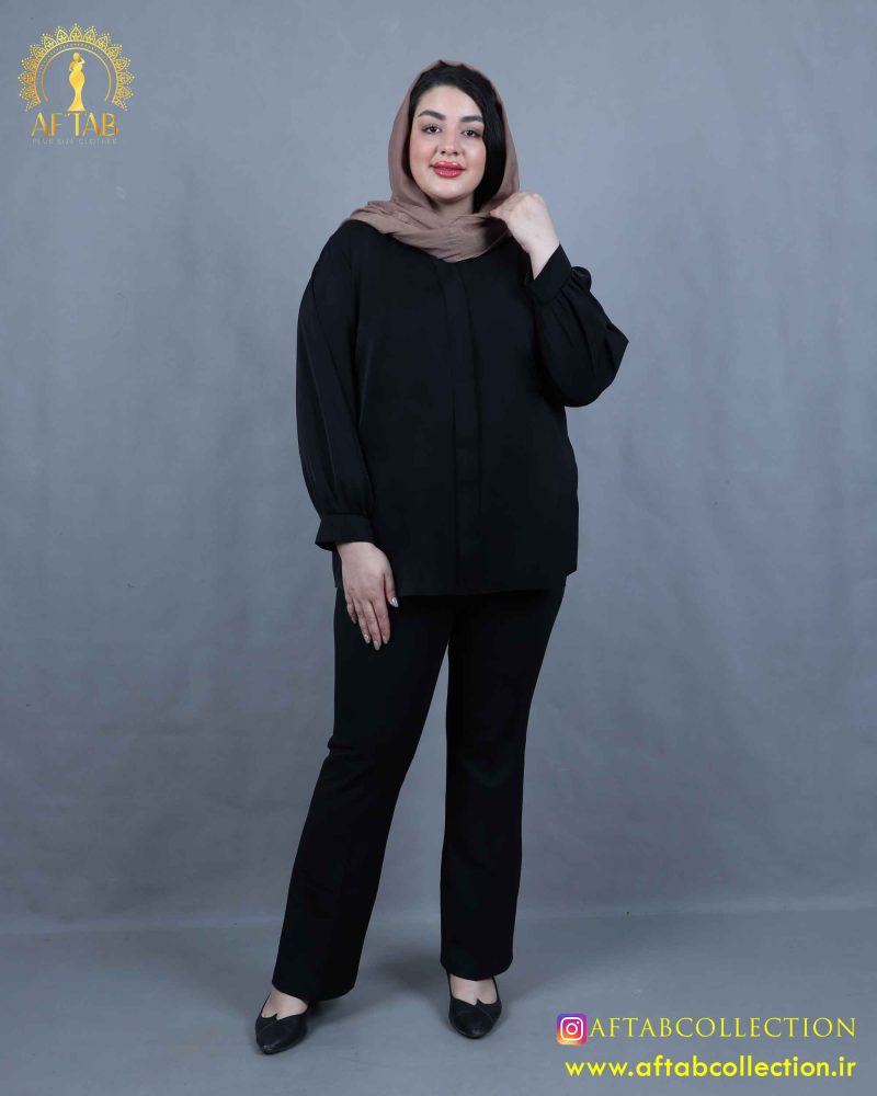 شومیز جلو سجاف سایزبزرگ نما دور شومیز جلو سجاف سایزبزرگ نما دور