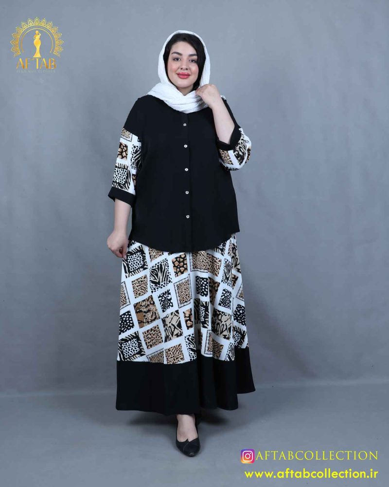 شومیز دامن الیزا سایزبزرگ 5471 - Image 10