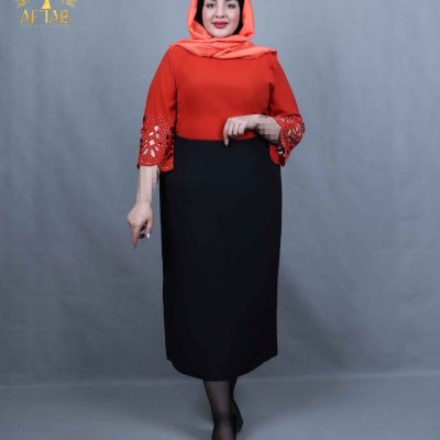 دامن کرپ مازراتی قد 95 سانت سایزبزرگ