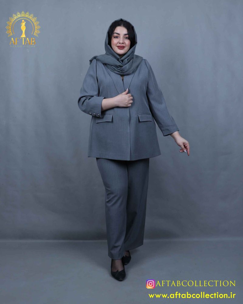 کت و شلوار دیپلمات تک دکمه سایزبزرگ کت و شلوار دیپلمات تک دکمه سایزبزرگ