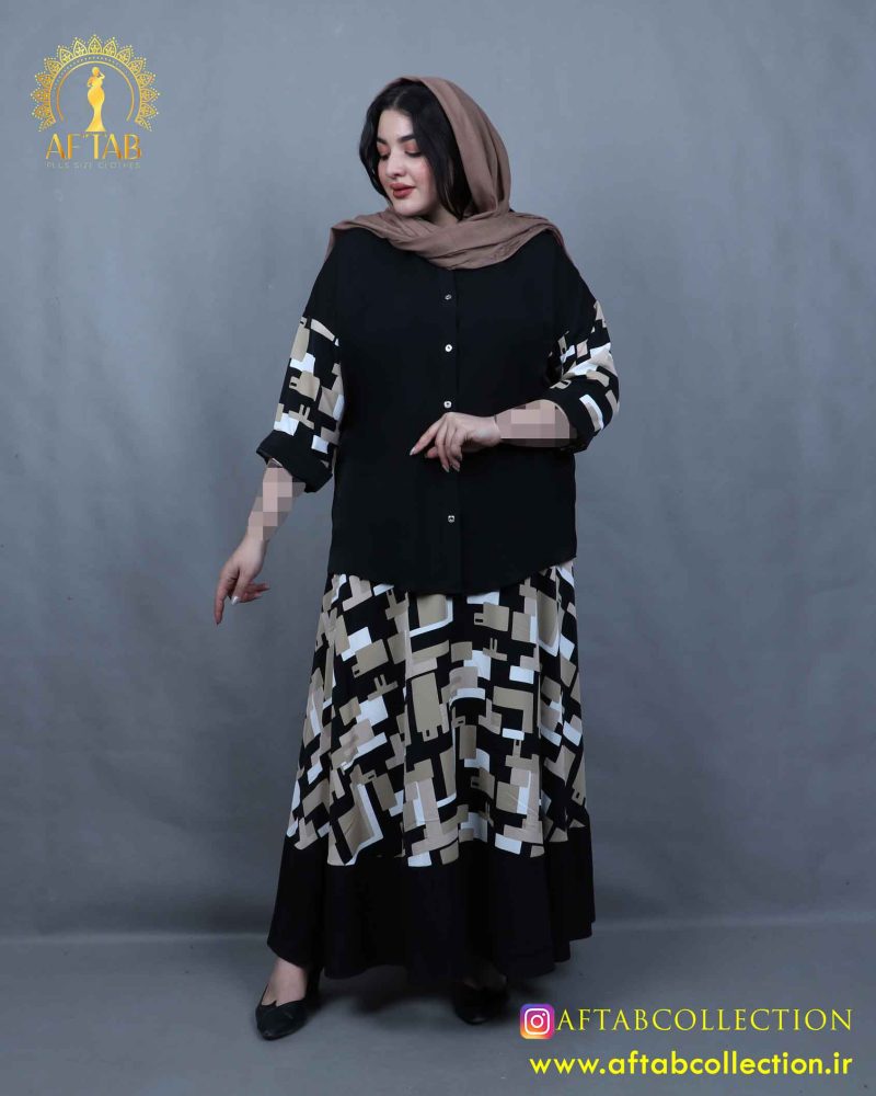 شومیز دامن الیزا سایزبزرگ