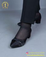 کفش مجلسی ساتن طرحدار نگینی پابزرگ شیک
