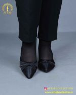 کفش مجلسی ساتن طرحدار نگینی پابزرگ مجلسی