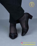 کفش مجلسی ساتن طرحدار نگینی پابزرگ سبک