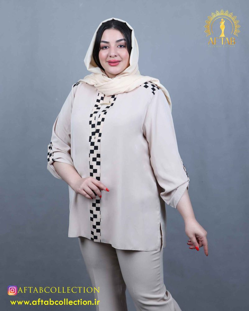 شومیز الیزا پشت پیلی سایزبزرگ