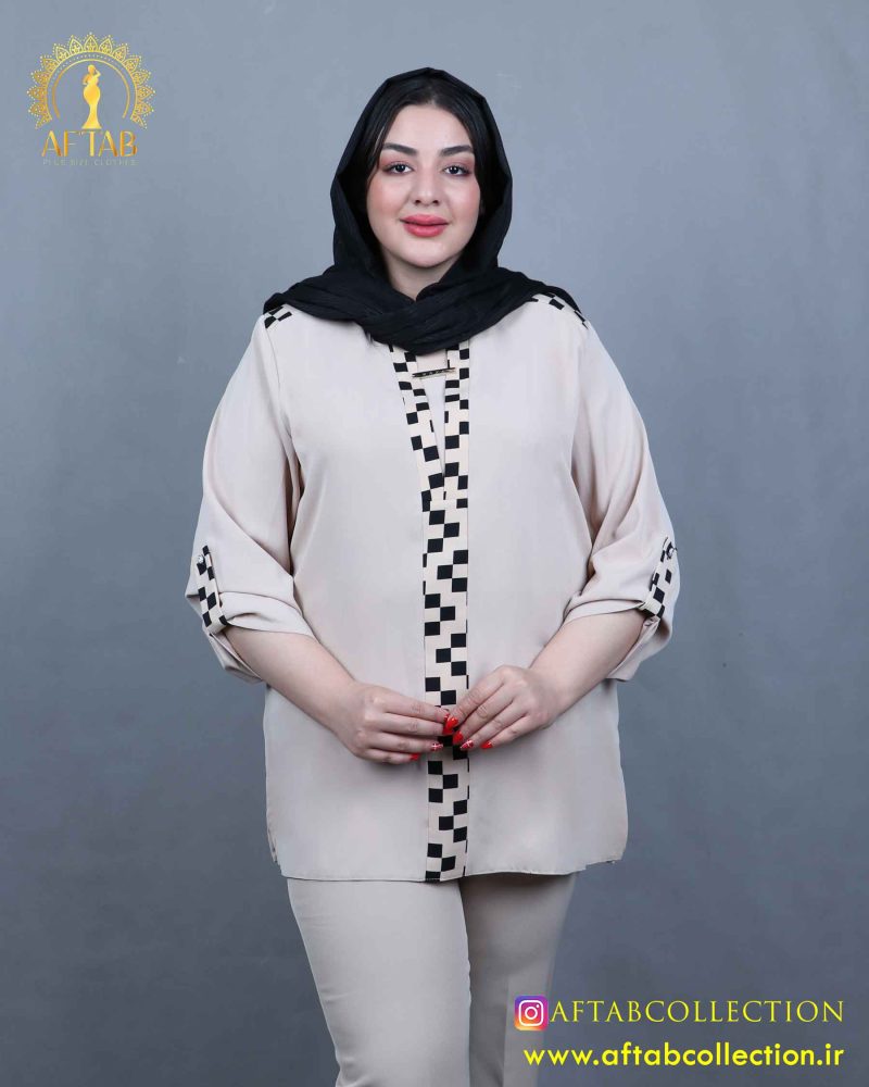 شومیز الیزا پشت پیلی سایزبزرگ