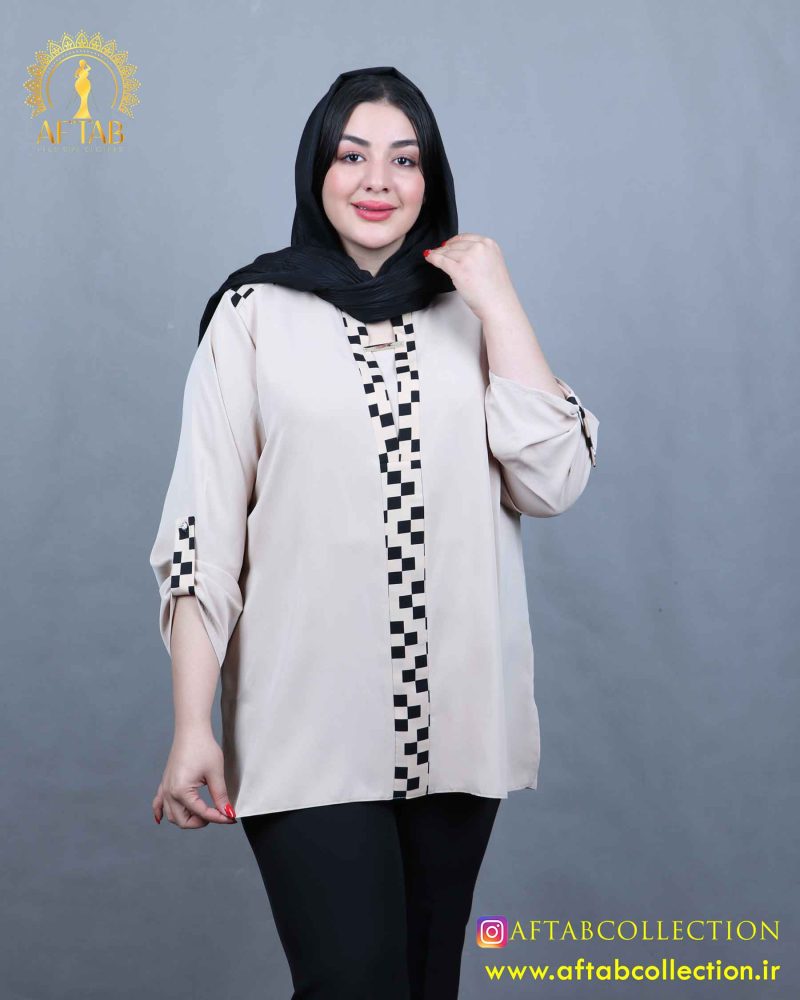 شومیز الیزا پشت پیلی سایزبزرگ