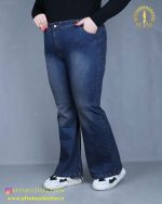 شلوار جین بوت کات طرح زاپ سایزبزرگ