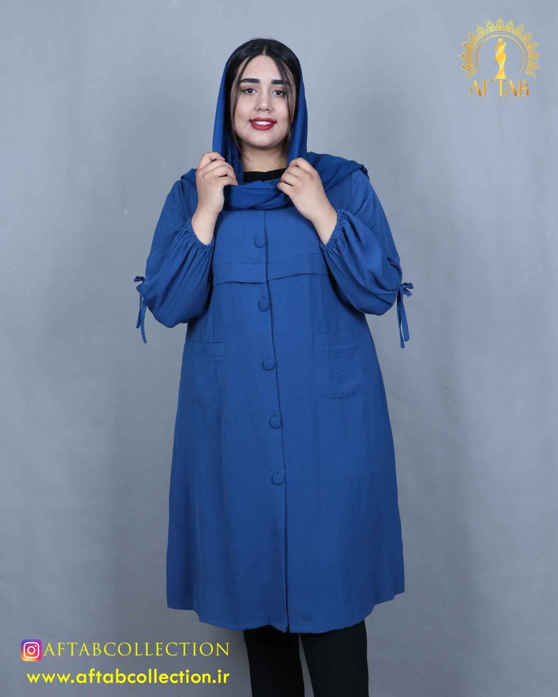 مانتو آستین پاپیون ابروبادی سایزبزرگ خنک