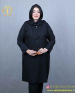 مانتو ابروبادی گلدوزی آکولاد سایزبزرگ راحت
