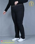 شلوار جین راسته جذب کمرکش سایزبزرگ