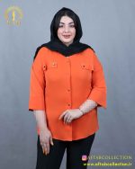 شومیز جیب نما سایزبزرگ نما نزدیک