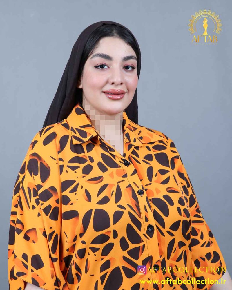 شومیز پانچ الیزا سایزبزرگ نما نزدیک