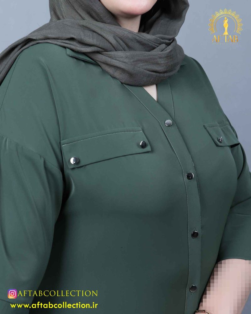 شومیز جیب نما سایزبزرگ جیب