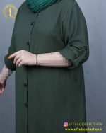 مانتو کرسپو بلند چیندار سایزبزرگ آستین