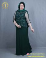 پیراهن مجلسی بالاتنه گیپور سایزبزرگ