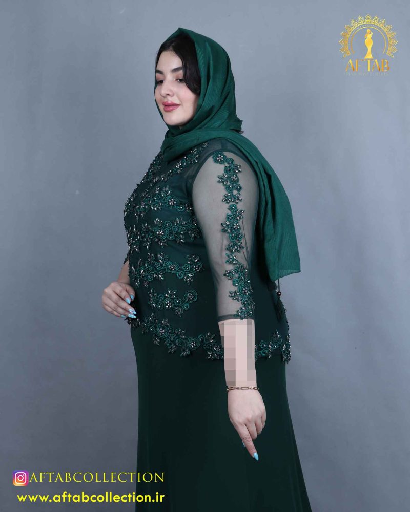 پیراهن مجلسی بالاتنه گیپور سایزبزرگ