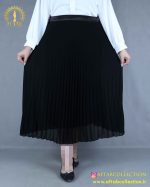 دامن حریر پلیسه سایزبزرگ