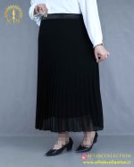 دامن حریر پلیسه سایزبزرگ