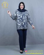 مانتو کوتاه سوفیا گل سایزبزرگ تابستانه