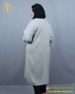 مانتو لنین جلو باز بلند سایزبزرگ