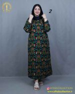 پیراهن ساحلی یقه چیندار سایزبزرگ 5790 - Image 3