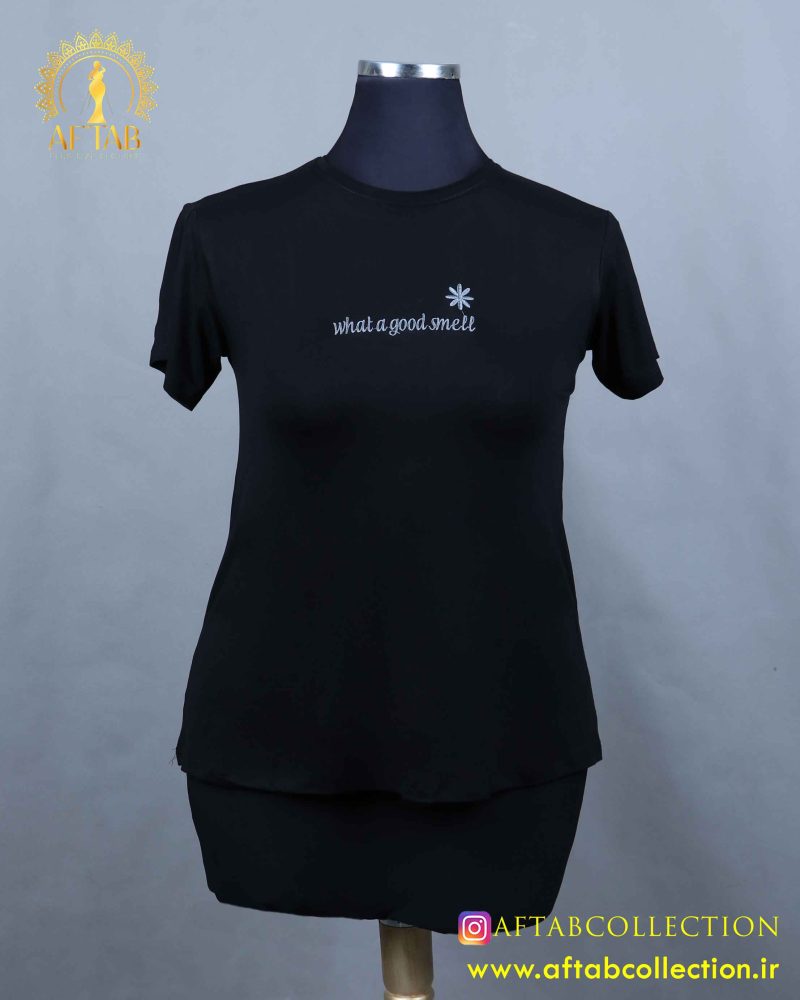 تیشرت گلدوزی مشکی سایزبزرگ تیشرت گلدوزی مشکی سایزبزرگ
