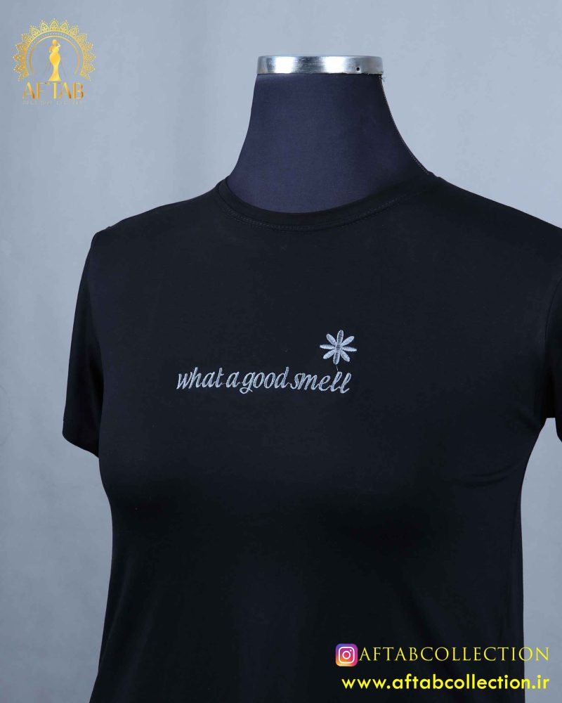 تیشرت گلدوزی مشکی سایزبزرگ تیشرت گلدوزی مشکی سایزبزرگ