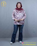 مانتو کریستالی چاپی سایزبزرگ سبک