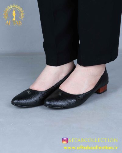 کفش مجلسی پاشنه چوبی پابزرگ