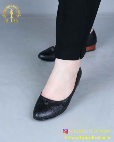 کفش مجلسی پاشنه چوبی پابزرگ راحت